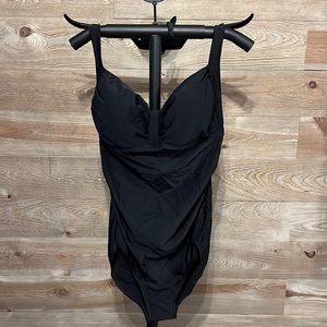 NWT Phistic black one piece halter swimsuit. 16